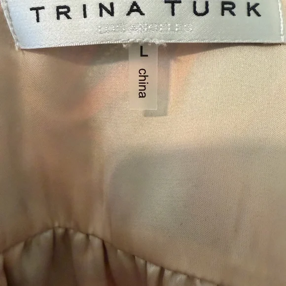 Trina Turk Floral V-Neck Blouse Large - Picture 3 of 4